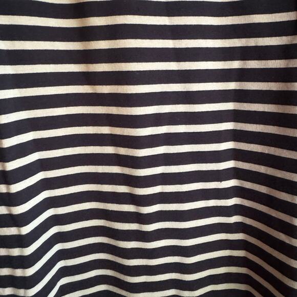 Sundays Perry Dress Black Tan Stripe Sweatshirt Sweater Dress Raglan Anthro - Picture 6 of 8